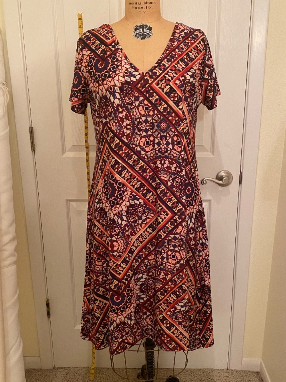print travel dress, size xL